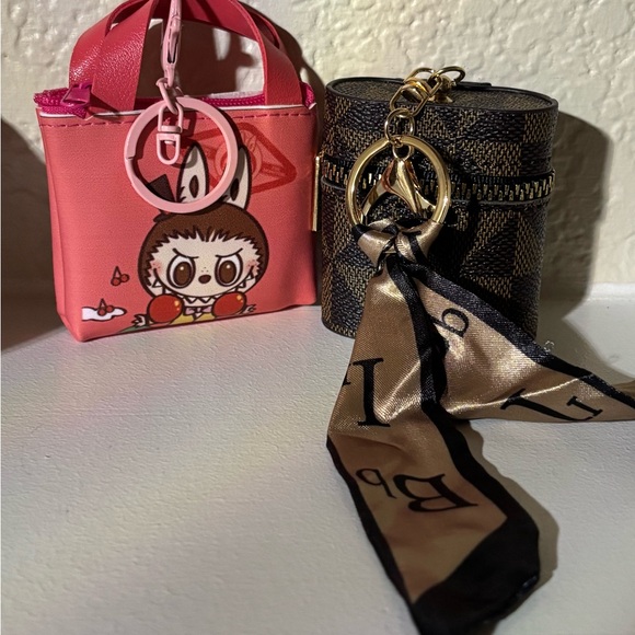 Dynamic Duo… Cute Pink Character Mini  and Keychain/Bag Charm Set - Picture 4 of 5